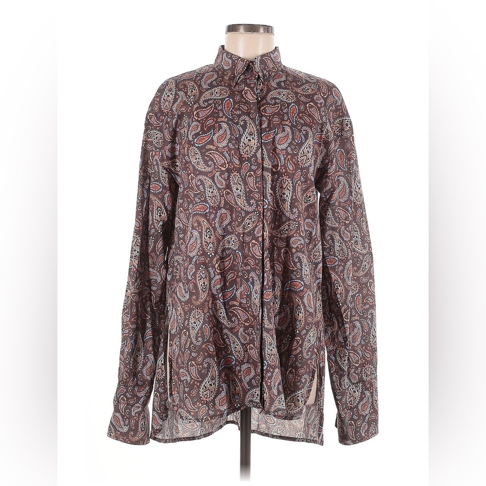 Scanlan Theodore Brown Paisley Shirt